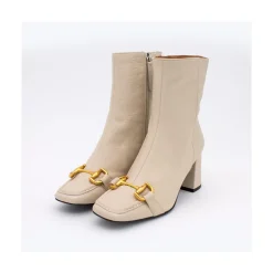 ANGEL ALARCON Pryor - Leather Ankle Boots With A Metallic Ornament<Vrouwen Last Units