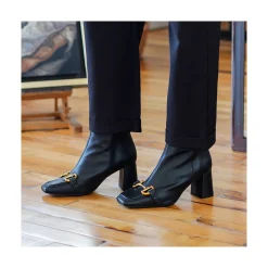 ANGEL ALARCON Pryor - Leather Ankle Boots With A Metallic Ornament<Vrouwen Last Units