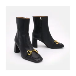 ANGEL ALARCON Pryor - Leather Ankle Boots With A Metallic Ornament<Vrouwen Last Units