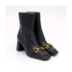 ANGEL ALARCON Pryor - Leather Ankle Boots With A Metallic Ornament<Vrouwen Last Units