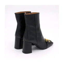 ANGEL ALARCON Pryor - Leather Ankle Boots With A Metallic Ornament<Vrouwen Last Units
