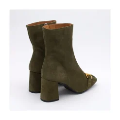 ANGEL ALARCON Pryor - Leather Ankle Boots With A Metallic Ornament<Vrouwen Last Units