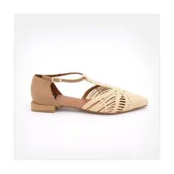 ANGEL ALARCON Pulp - Raffia T-Strap Flat Sandal<Vrouwen Last Units