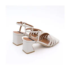 ANGEL ALARCON Roberts - Leather Strap Sandals With Medium Heel<Vrouwen Last Units