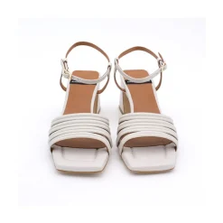 ANGEL ALARCON Roberts - Leather Strap Sandals With Medium Heel<Vrouwen Last Units