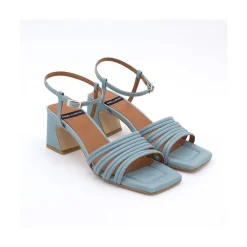 ANGEL ALARCON Roberts - Leather Strap Sandals With Medium Heel<Vrouwen Last Units