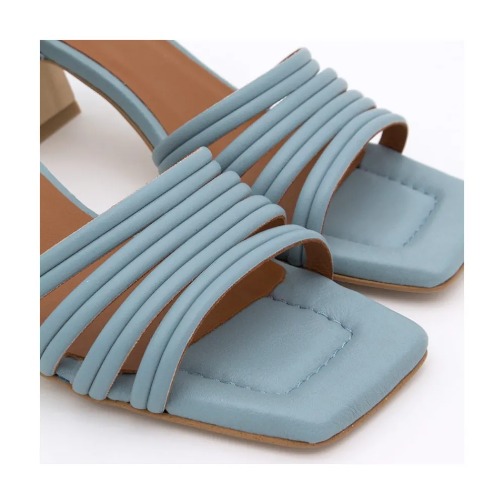 ANGEL ALARCON Roberts - Leather Strap Sandals With Medium Heel<Vrouwen Last Units