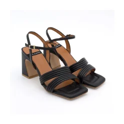 ANGEL ALARCON Robyn - Leather Strap Sandals With High Heels<Vrouwen Heeled Shoes