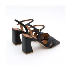 ANGEL ALARCON Robyn - Leather Strap Sandals With High Heels<Vrouwen Heeled Shoes