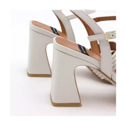 ANGEL ALARCON Robyn - Leather Strap Sandals With High Heels<Vrouwen Sandals