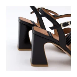 ANGEL ALARCON Robyn - Shiny Leather Strap Sandals With High Heels<Vrouwen Last Units