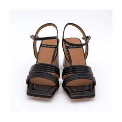 ANGEL ALARCON Robyn - Shiny Leather Strap Sandals With High Heels<Vrouwen Last Units