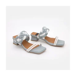 ANGEL ALARCON Romy- Low Heel Leather Foamed Sandals<Vrouwen Sandals