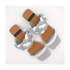 ANGEL ALARCON Romy- Low Heel Leather Foamed Sandals<Vrouwen Sandals