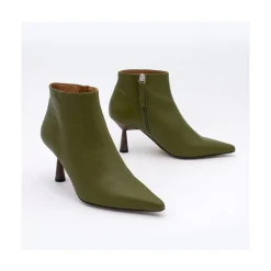 ANGEL ALARCON Ruth - Leather Pointed Toe Heeled Ankle Boots<Vrouwen Last Units