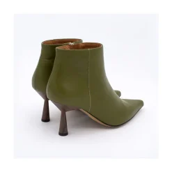 ANGEL ALARCON Ruth - Leather Pointed Toe Heeled Ankle Boots<Vrouwen Last Units