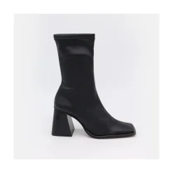 ANGEL ALARCON Savegre - Elastic Sock-Type Ankle Booties With High Geometric Heels<Vrouwen Boots And Booties