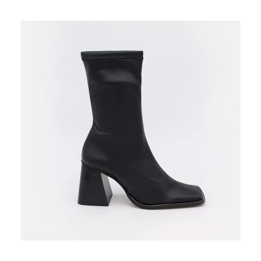 ANGEL ALARCON Savegre - Elastic Sock-Type Ankle Booties With High Geometric Heels<Vrouwen Boots And Booties