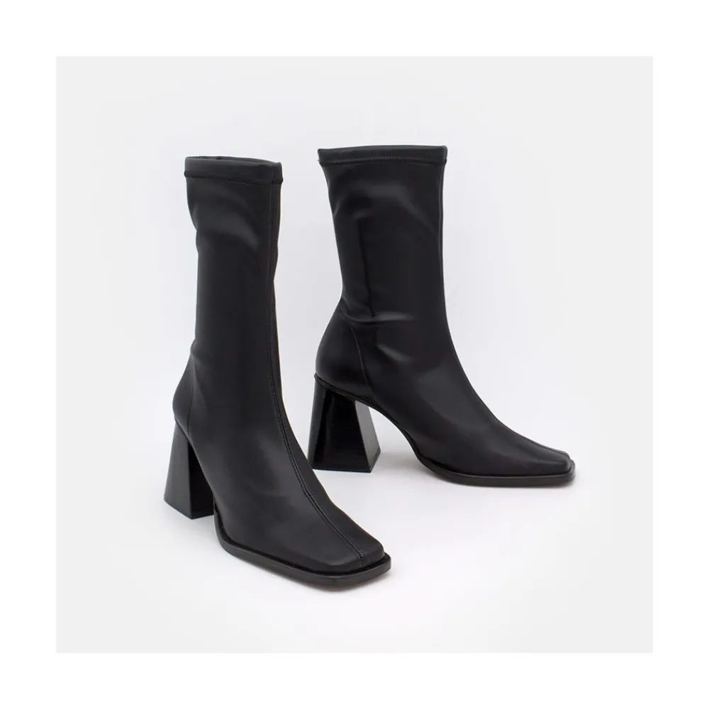 ANGEL ALARCON Savegre - Elastic Sock-Type Ankle Booties With High Geometric Heels<Vrouwen Boots And Booties
