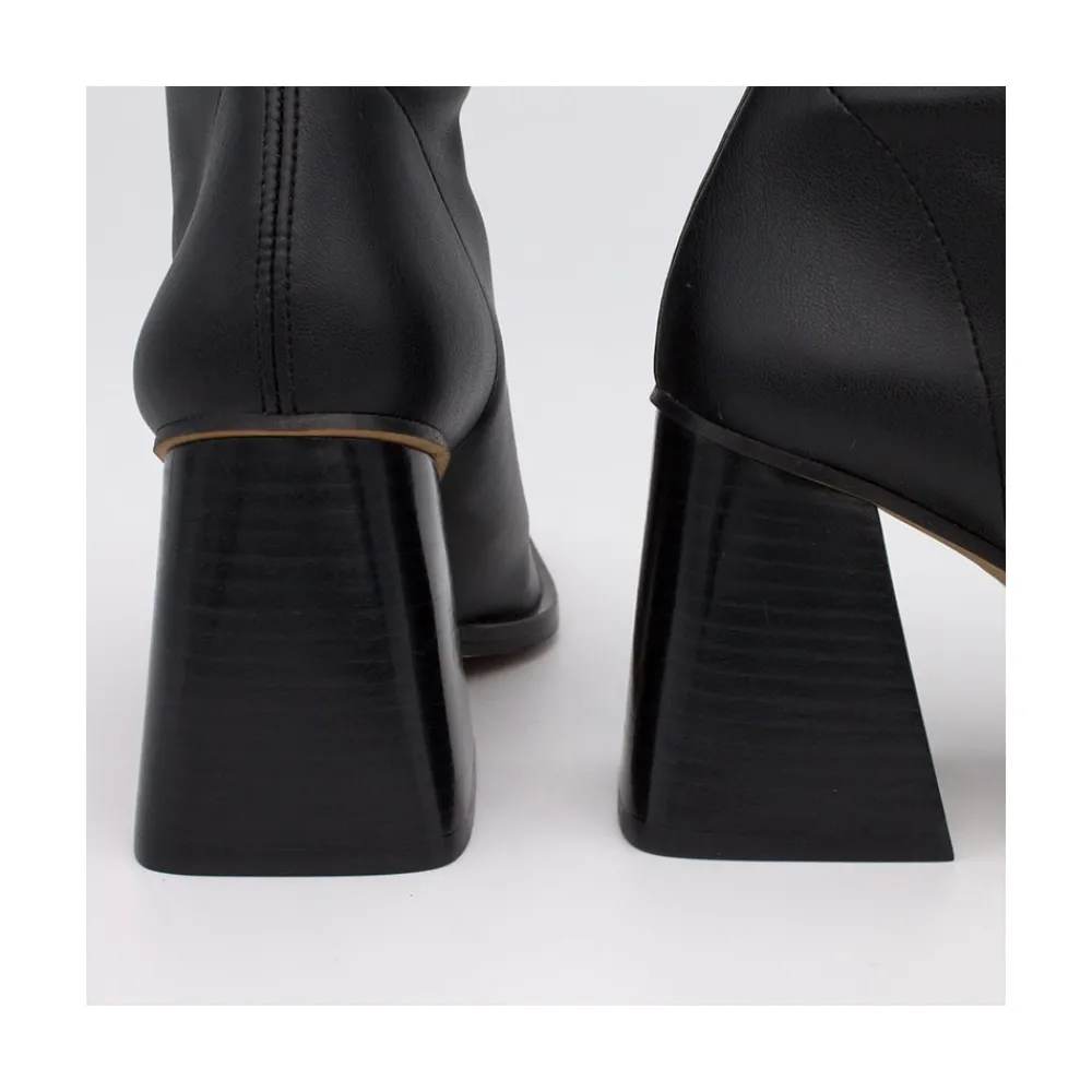 ANGEL ALARCON Savegre - Elastic Sock-Type Ankle Booties With High Geometric Heels<Vrouwen Boots And Booties