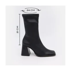 ANGEL ALARCON Savegre - Elastic Sock-Type Ankle Booties With High Geometric Heels<Vrouwen Boots And Booties