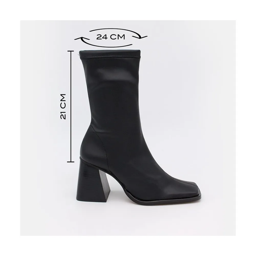 ANGEL ALARCON Savegre - Elastic Sock-Type Ankle Booties With High Geometric Heels<Vrouwen Boots And Booties