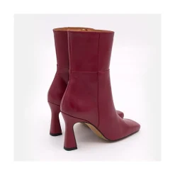 ANGEL ALARCON Selena - Leather Ankle Boots With Zipper<Vrouwen Heeled Shoes