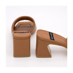ANGEL ALARCON Streep - Leather Foamed Heel Mule<Vrouwen Last Units