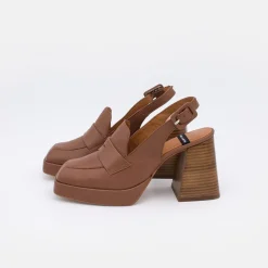 ANGEL ALARCON Tadla - Mocasin Destalonado De Tacon Alto Y Ancho Y Plataforma Para Mujer<Vrouwen Last Units