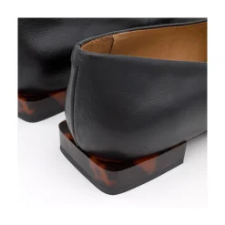 ANGEL ALARCON Telire - Leather Flats With Heel And Carey Embellishment<Vrouwen Last Units