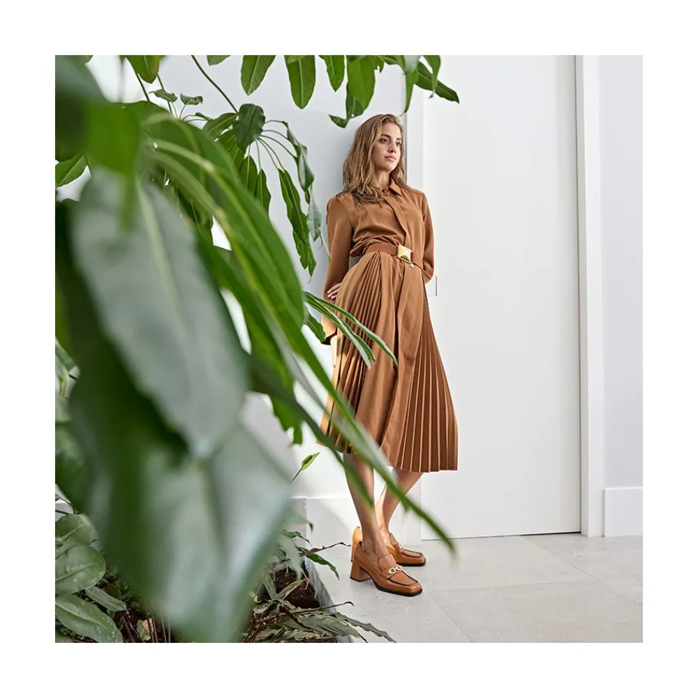 ANGEL ALARCON Terence - Woman Leather Heeled Mocassin<Vrouwen Moccasins
