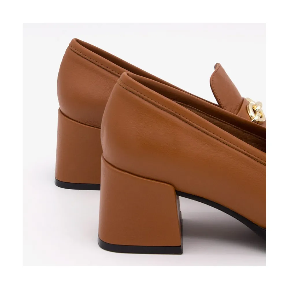 ANGEL ALARCON Terence - Woman Leather Heeled Mocassin<Vrouwen Moccasins