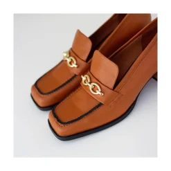 ANGEL ALARCON Terence - Woman Leather Heeled Mocassin<Vrouwen Moccasins