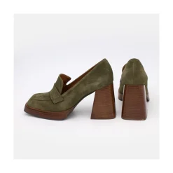 ANGEL ALARCON Tular - Women S Chunky Heels & Platforms Suede Moccasins<Vrouwen Heeled Shoes