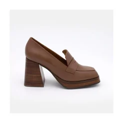 ANGEL ALARCON Tular - Women S Chunky Heels & Platforms Leather Moccasins<Vrouwen Heeled Shoes