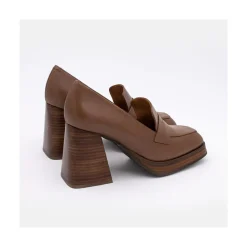 ANGEL ALARCON Tular - Women S Chunky Heels & Platforms Leather Moccasins<Vrouwen Heeled Shoes