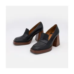 ANGEL ALARCON Tular - Women S Chunky Heels & Platforms Leather Moccasins<Vrouwen Heeled Shoes