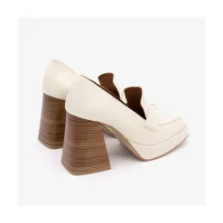 ANGEL ALARCON Tular - Women S Chunky Heels & Platforms Metallized Leather Moccasins<Vrouwen Heeled Shoes