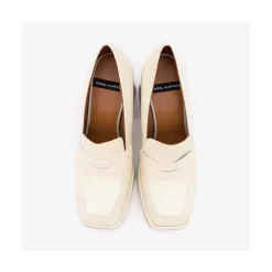 ANGEL ALARCON Tular - Women S Chunky Heels & Platforms Metallized Leather Moccasins<Vrouwen Heeled Shoes