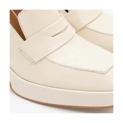 ANGEL ALARCON Tular - Women S Chunky Heels & Platforms Metallized Leather Moccasins<Vrouwen Heeled Shoes