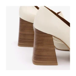 ANGEL ALARCON Tular - Women S Chunky Heels & Platforms Metallized Leather Moccasins<Vrouwen Heeled Shoes