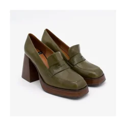 ANGEL ALARCON Tular - Women S Chunky Heels & Platforms Leather Moccasins<Vrouwen Heeled Shoes