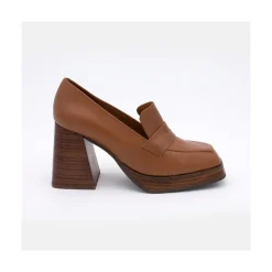 ANGEL ALARCON Tular - Women S Chunky Heels & Platforms Leather Moccasins<Vrouwen Heeled Shoes