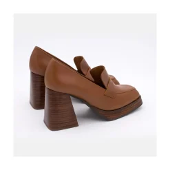 ANGEL ALARCON Tular - Women S Chunky Heels & Platforms Leather Moccasins<Vrouwen Heeled Shoes