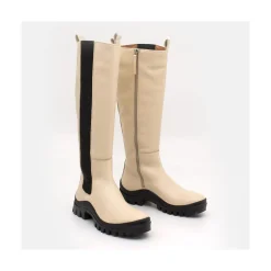 ANGEL ALARCON Wampu - Leather Boot With Elastic, Zip And Vibram Sole<Vrouwen Last Units