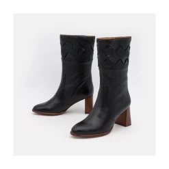 ANGEL ALARCON Xaya - Leather Heels Booties<Vrouwen Last Units