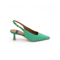 ANGEL ALARCON Yakida - Comfortable Leather & Textile Heeled Shoes<Vrouwen Heeled Shoes