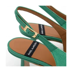 ANGEL ALARCON Yakida - Comfortable Leather & Textile Heeled Shoes<Vrouwen Heeled Shoes